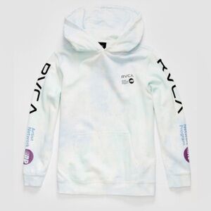 RVCA ANP Tie-Dye Boys Hoodie, size medium